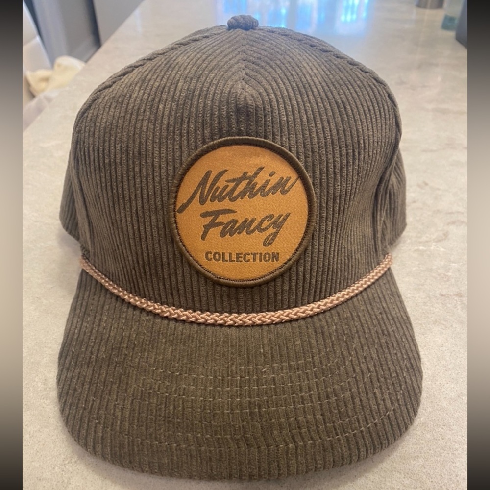 Nuthin Fancy brown corduroy hat